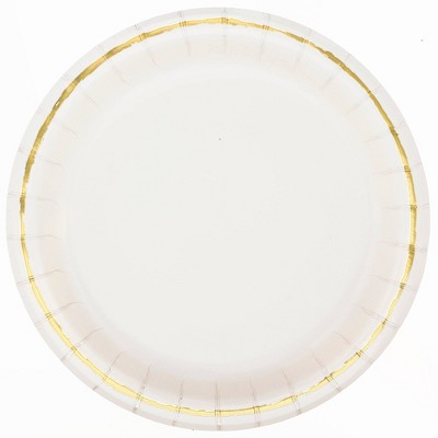20ct Dinner Paper Plates Off-White - Spritz™