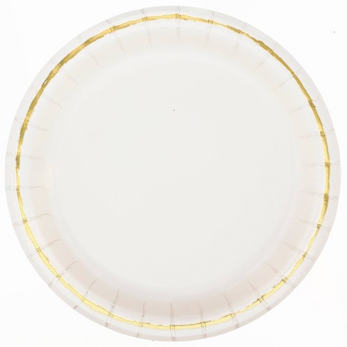 Holographic Dinner Paper Plate White - Spritz™ : Target