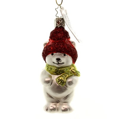 Inge Glas Warm Little Bear Ornament Christmas German  -  Tree Ornaments