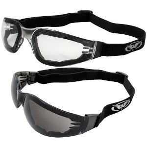 2 Pairs of Global Vision Eyewear Ideal Safety Motorcycle Glasses - 1 of 4