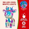 Joyfy 15'' Iridescent Reindeer Light Decorations with 150 Cool White LED Lights for Christmas Indoor Outdoor Holiday, Christmas Eve Night Decoration - 2 of 4