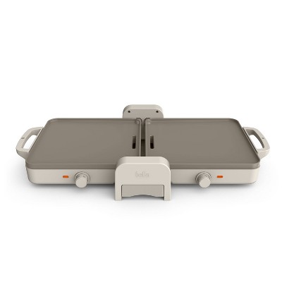 bella Fold and Store Dual Temp Griddle Oatmilk❗MAY HAVE MISSING PIECES/NEEDS CLEANING❗