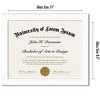 Americanflat 8.5x11 Diploma Frame in White with Shatter Resistant Glass - Horizontal and Vertical Formats for Wall and Tabletop - 2 of 4
