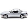 1991 Mazda MX-5 Convertible Silver Metallic 1/18 Diecast Model Car by Norev - 4 of 4