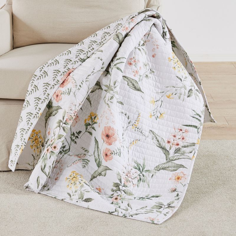 Viviana Floral Quilted Throw - Levtex Home, 1 of 5