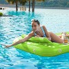 Jasonwell 4‑in‑1 Inflatable Tanning Lounger — Sun Tan Tub & Pool Raft, Water‑Filled Mat/Pad for Adults & Kids (Large) - Lime w reflective base - 2 of 4