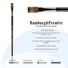 Creative Mark Hamburg Premiere Professional Oil Painting Brushes - Flat Oil Paint Brush - Handmade in Germany, Natural & Synthetic Hair Blend, Long - 2 of 4