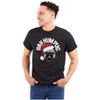 Funny Christmas Bah Humbug Pug Pun Graphic T Shirt Men or Women Brisco Brands - 3 of 4