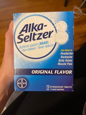 Alka-seltzer Fast Relief Of Headache, Muscle Aches And Body Aches ...