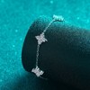 HONGGE Moissanite Bracelet 925 Sterling Silver Adjustable Chain - 3 of 4