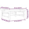 vidaXL Natural Finish Bamboo Patio Table - Lightweight, Sturdy & Easy to Assemble Outdoor Table Perfect for Garden, Terrace, or Patio use. - 4 of 4