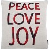 Good Tidings Pillow - Red/Beige - 18"x18" - Safavieh - image 4 of 4