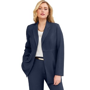 Jessica London Women's Plus Size Bi-Stretch Blazer - 1 of 4