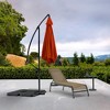 Whiteline Modern Living UM1683-ORG Aiden Standing Umbrella,Polyester Fabric in Orange and Aluminum Pole - 2 of 4