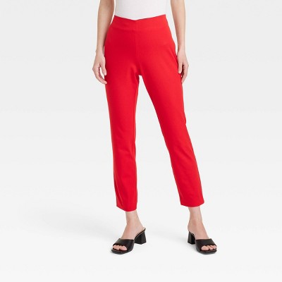 Women's Regular Fit High-Rise Skinny Ankle Pants - A New Day™ Burgundy 8 –  Target Inventory Checker – BrickSeek