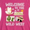 Girls' - Instant Message - Welcome To The Wild West Fit & Flair Cap Sleeve Graphic Dress - 2 of 4