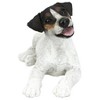 Design Toscano Black & White Jack Russell Puppy Dog Statue