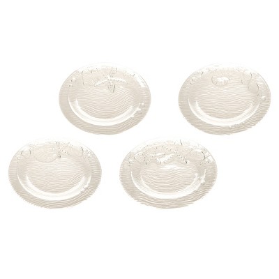 C&F Home Clear Coastal Dinner Plate, Set of 4