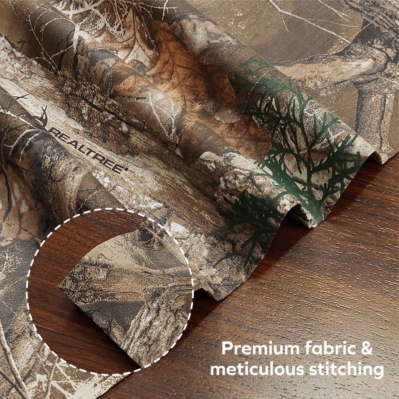 Realtree Edge Farmhouse Valance - Enhance Your Kitchen Camo Curtains, Windows, Bedroom or Living Room Decor with Rustic Hunting Camouflage Valance, 4 of 7