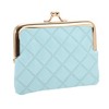 Unique Bargains Argyle Texture Clip Buckle Coin Purse Wallet 1 Pc - 2 of 4