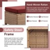 Gymojoy Outdoor Patio Footstool Ottomans with Cushion - 4 of 4