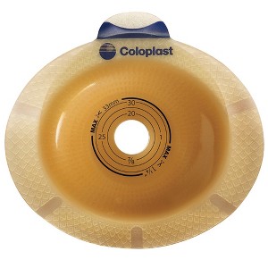 SenSura Click Ostomy Barrier with Adhesive - Trim To Fit, Standard Wear, 60 mm Flange, 5 Count - 1 of 3