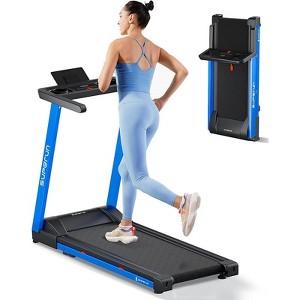 Superun Folding Treadmill with Incline, 300 LBS Weight Capacity, Compact Portable Treadmill - 1 of 4
