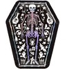 Spooky Central 48-Pack Skeleton Coffin Halloween Paper Plates, 10-Inch Disposable Spooky Plates, Black Halloween Party Supplies - 3 of 4