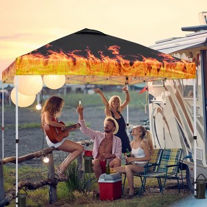 EAGLE PEAK 10x10 Pop Up Canopy Instant Tent w/ 4 Weight Bags - 1 of 4