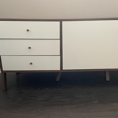 Harlow Mid century Modern Scandinavian Style Wood Sideboard