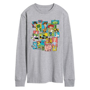 Men's - Toy Story - Buzz, Woody, And Friends Long Sleeve Graphic T-Shirt - 1 of 3