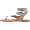 Journee Collection Womens Kyle Ankle Wrap Low Block Heel Sandals - 2 of 4