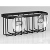 iDesign Rust-Resistant Stainless Steel Sponge Holder for Kitchen Sink with Suction Cups, The Gia Collection - Set of 1, Matte Black - 3 of 4