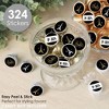 Big Dot of Happiness Stars Over Paris - Parisian Themed Party Small Round Candy Stickers - Party Favor Labels - 324 Count - 2 of 4