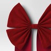 45" Velvet Double Loop Bow Christmas Tree Topper Red - Wondershop™ - 3 of 3