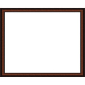 Amanti Art Cyprus Walnut Narrow Framed Dry Erase Magnetic Board - 1 of 4
