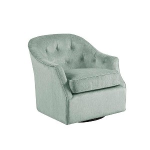 NicBex Polyester Swivel Accent Chair,Upholstered Swivel Living Room Chairs with Button Tufted Back,Cozy Armchair,Accent Chairs for Living Room - 1 of 4