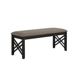 Potomac Dining Bench-Brown/Black - 1 of 4