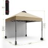Jojoka 10'x10' Outdoor Canopy Tent with Sidewall,Easy Pop Up with Vented Roof,Portable Instant Camping Beach Tents - 2 of 4