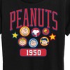 Women's - Peanuts - Peanuts Crew Athletic Short Sleeve Graphic T-Shirt - 2 of 4