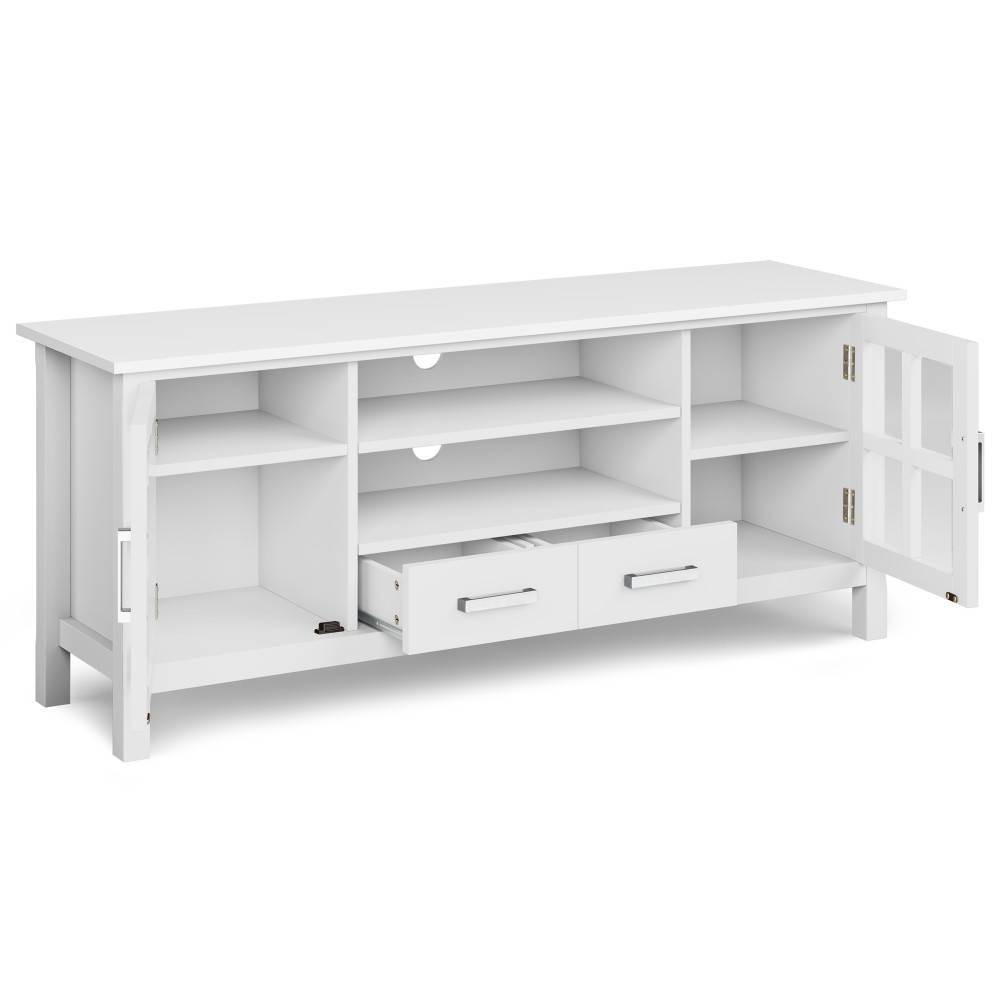 Photos - Mount/Stand 60" Waterloo Wide TV Stand for TVs up to 65" White - WyndenHall