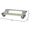 Quantum Storage Systems Dolly Frame, 36"W X 18"D, Chrome Plated Finish (Casters Not Included) - 2 of 2