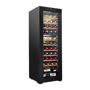 Schmecke 44 Bottle Dual Zone Wine Fridge, Small Cooler Refrigerator - 1 of 4