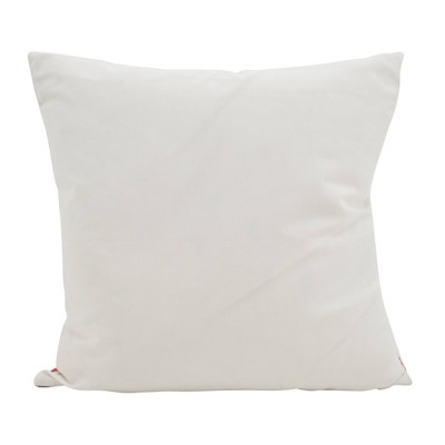 Tropical Floral Poly Filled Square Throw Pillow