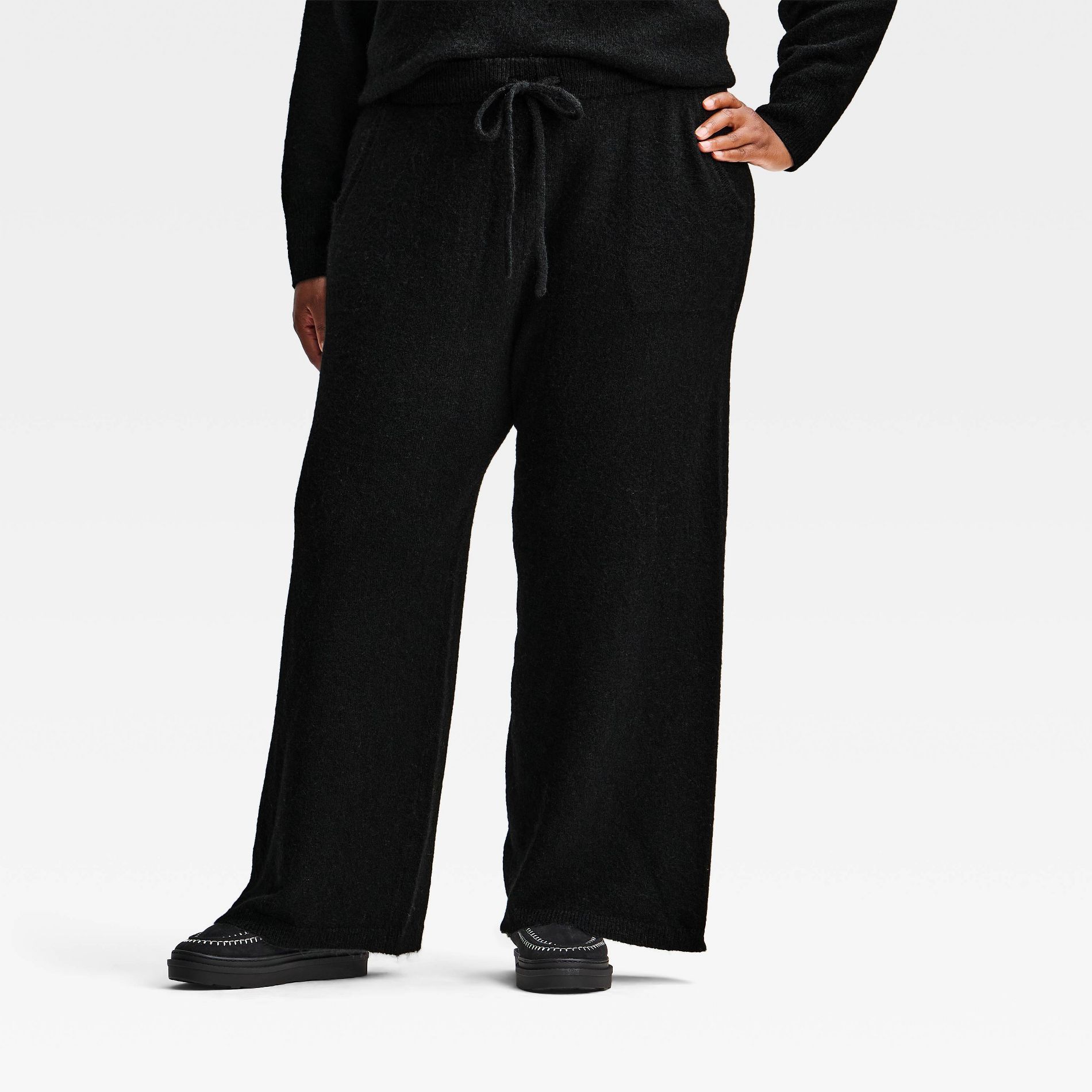 Women's Plus Drawstring Cozy Sweater Pants - Ava & Viv™