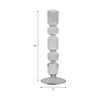 Decorative Bubble Taper Candle Holder for Home Decor - Contemporary Smoked Glass Candlestick Holder for Table Centerpieces - 4 of 4