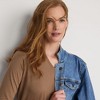 Lands' End Women's Relaxed Supima Cotton Long Sleeve V-Neck T-Shirt - 4 of 4