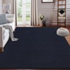 Modern Solid Rug Washable Non Slip Backing Rug Low Pile Floor Carpet for Living Room Bedroom - 4 of 4