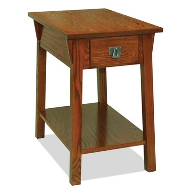 Favorite Finds Mission Chairside Table Russet Finish - Leick Home