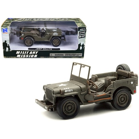 Jeep Willys U.s.a. Army Green 1/32 Diecast Model Car By New Ray : Target